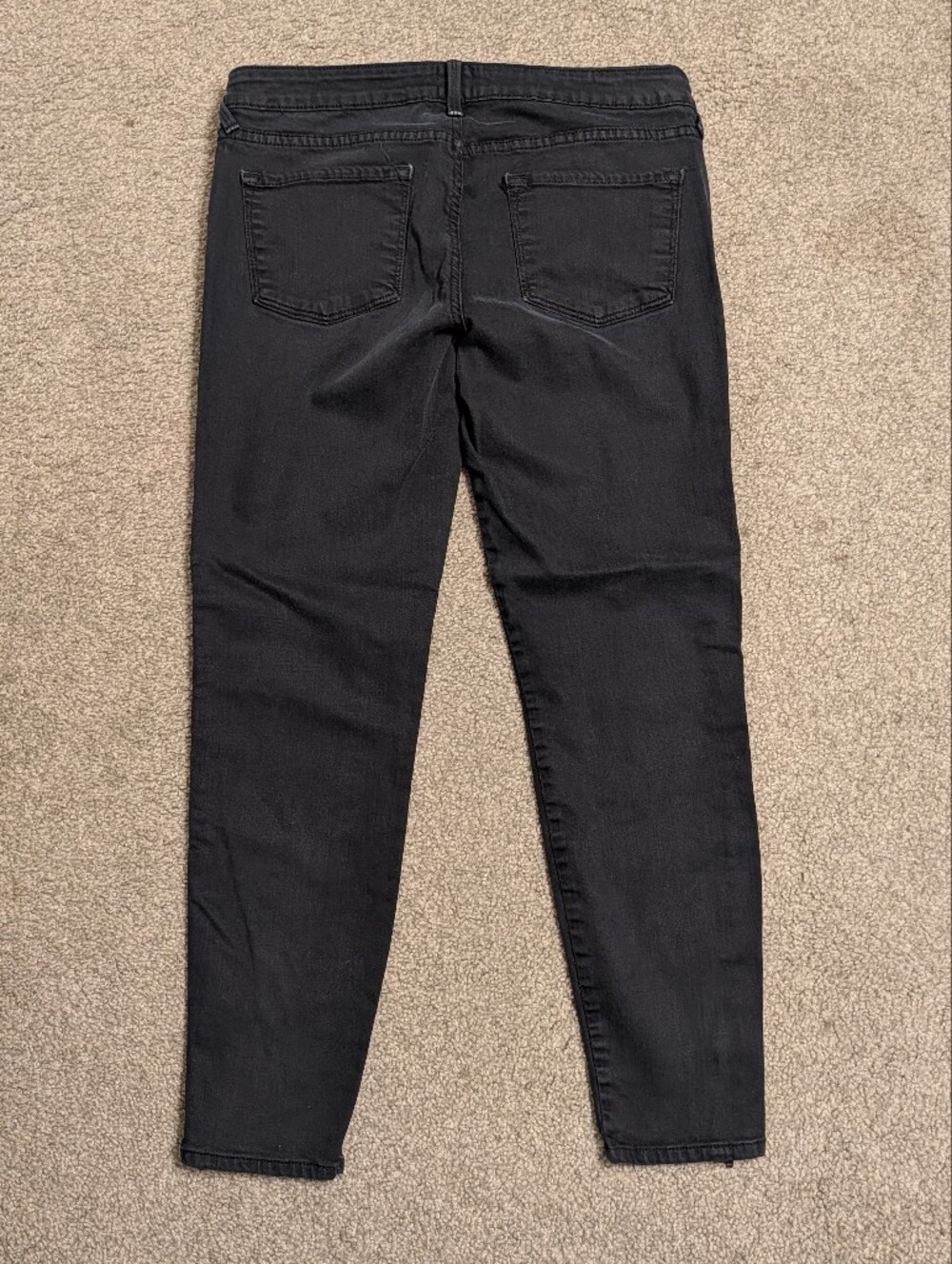 Just Black Women's Skinny Jeans in Black with Ankle Zippers - Picture 4 of 4